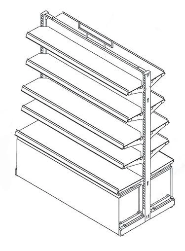 makeup display stand retail store